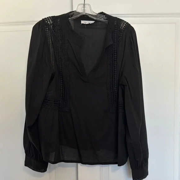 Dear John ALEXIS FRONT SLIT TOP BLACK Size Large - Picture 1 of 12